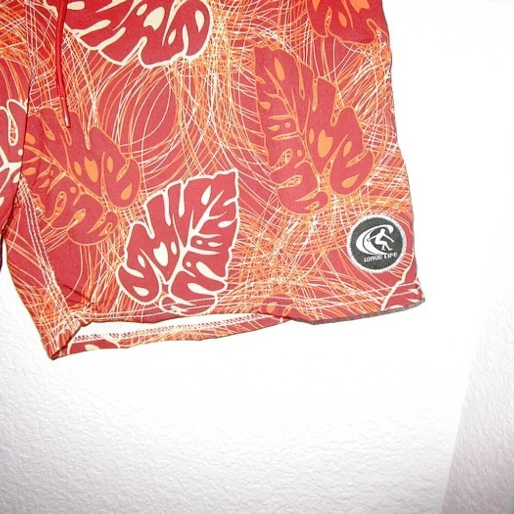 Wave Life Swim Trunks Mens XL Pockets Stretch Unlined Board Shorts Beach Resort